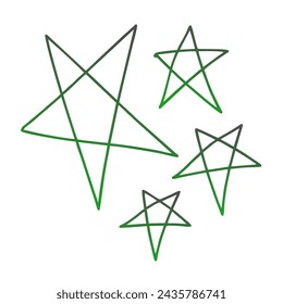 Stars Gradient Art Vector Design