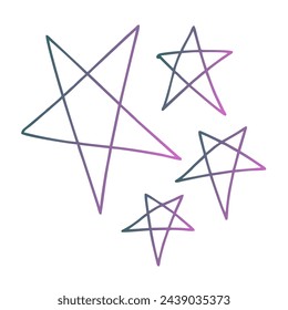 Estrellas Gradiente Arte Diseño vectorial