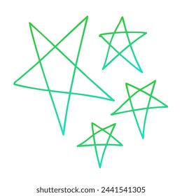 Estrellas Gradiente Arte Diseño vectorial