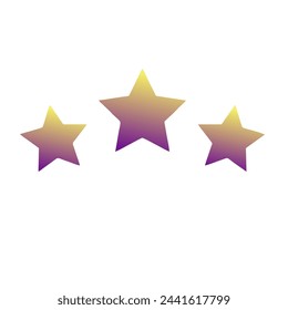 Stars Gradient Art Vector Design