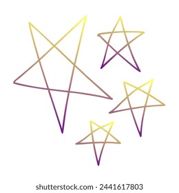 Sterne Gradient Art Vector Design