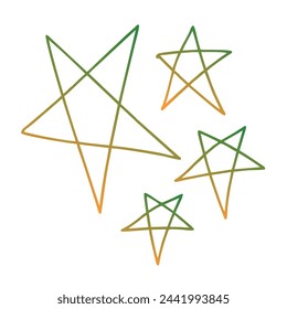 Stars Gradient Art Vector Design