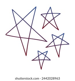 Estrellas Gradiente Arte Diseño vectorial