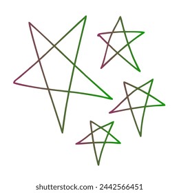 Sterne Gradient Art Vector Design