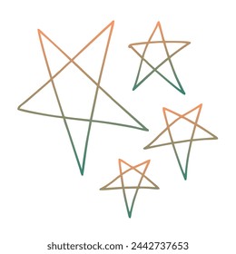 Stars Gradient Art Vector Design