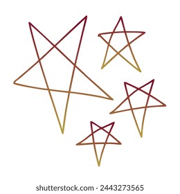 Stars Gradient Art Vector Design