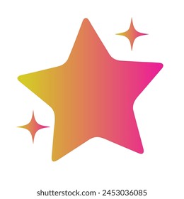 Stars Gradient Art Vector Design