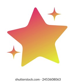 Estrellas Gradiente Arte Diseño de Vector