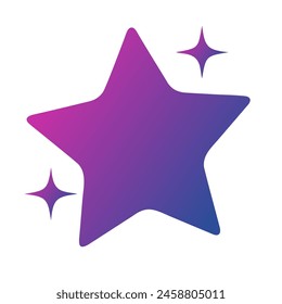 Stars Gradient Art Vector Design