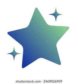 Stars Gradient Art Vector Design