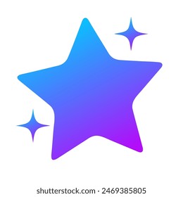 Estrellas Gradiente Arte Diseño de Vector