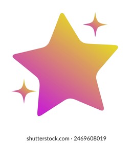 Stars Gradient Art Vector Design