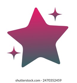 Estrellas Gradiente Arte Diseño de Vector