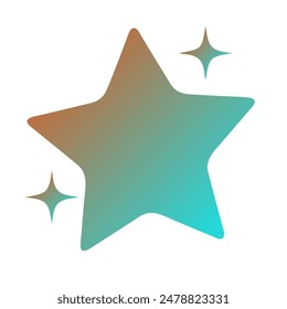 Stars Gradient Art Vector Design
