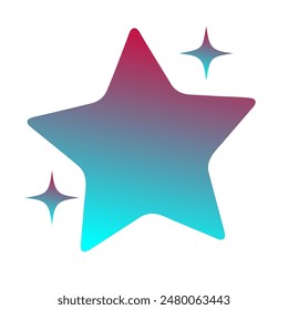 Sterne Gradient Art Vektorgrafik Design