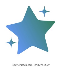 Estrellas Gradiente Arte Diseño de Vector