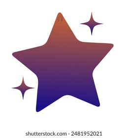 Stars Gradient Art Vector Design