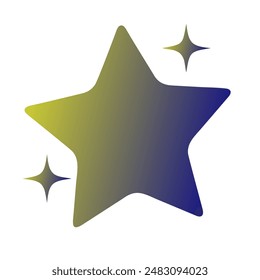 Stars Gradient Art Vector Design
