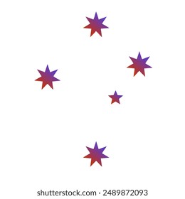 Stars Gradient Art Vector Design
