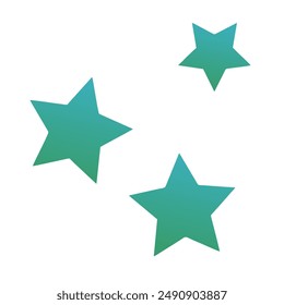 Estrellas Gradiente Arte Diseño de Vector