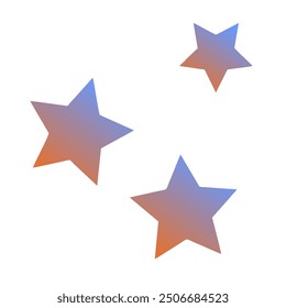 Sterne Farbverlauf Art Vektordesign