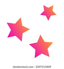 Stars Gradient Art Vector Design
