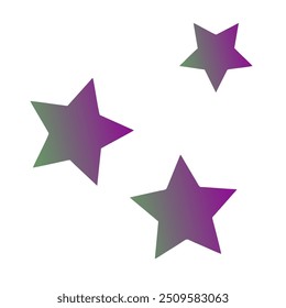 Estrellas Gradient Art Diseño de Vectores