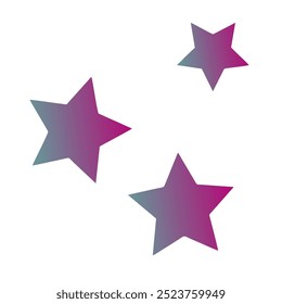 Estrellas Gradient Art Diseño de Vectores