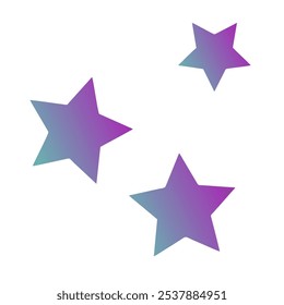 Estrelas Gradiente Arte Vetor Design