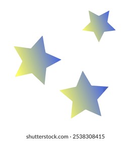 Estrellas Gradient Art Diseño de Vectores