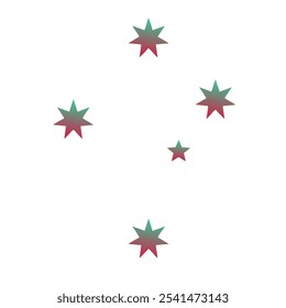 Stars Gradient Art Vector Design