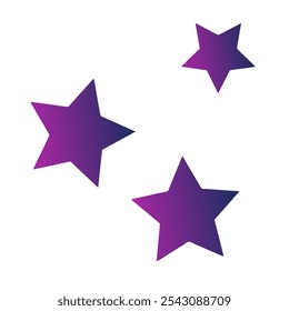 Estrellas Gradient Art Diseño de Vectores