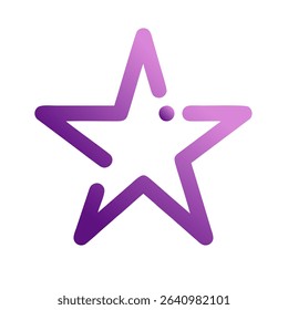 Stars Gradient Art Vector Design