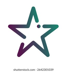 Stars Gradient Art Vector Design