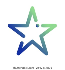 Stars Gradient Art Vector Design
