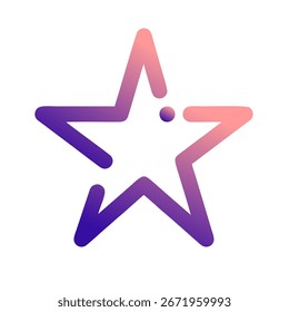 Estrelas Gradiente Arte Vetor Design