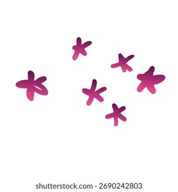 Estrellas Gradient Art Diseño de Vectores