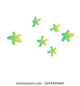 Stars Gradient Art Vector Design