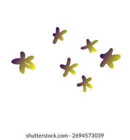 Stars Gradient Art Vector Design