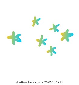 Sterne Farbverlauf Art Vektordesign