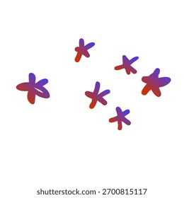 Stars Gradient Art Vector Design