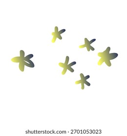 Stars Gradient Art Vector Design