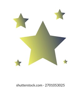 Stars Gradient Art Vector Design