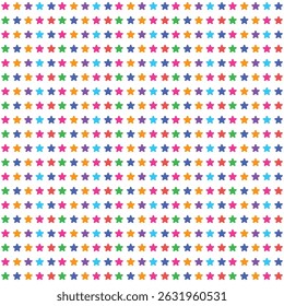 Padrão de cores vibrantes da grade de estrelas sem emenda