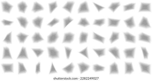 Stars Halftone Abstract Background Set 50