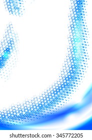 Stars halftone blue background