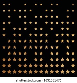 Stars halftone pattern on black background