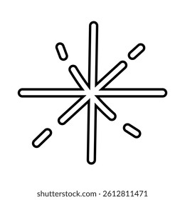 Stars hand drawn icon vector. Hand draw elements illustration sign. Space symbol or logo.
