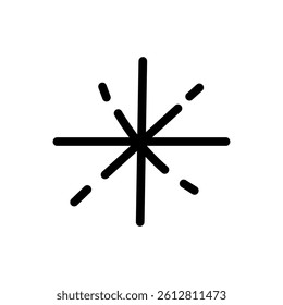 Stars hand drawn icon vector. Hand draw elements illustration sign. Space symbol or logo.