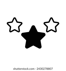 Stars Icon Design in Five style with Editable Stroke. Line, Solid, Flat Line, Duo Tone Color, and Color Gradient Line. Suitable for Web Page, Mobile App, UI, UX and GUI design.